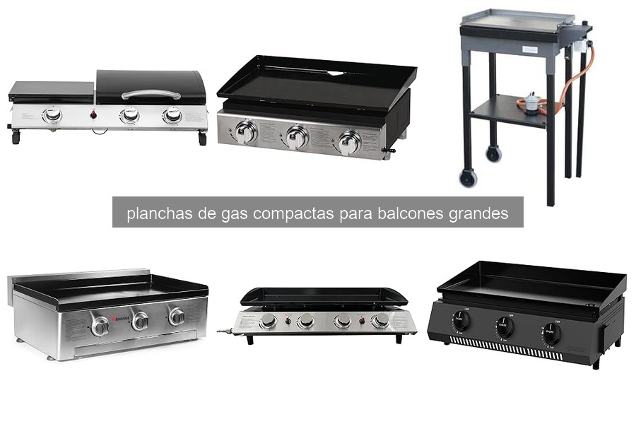 ¿Qué es una plancha de gas compacta para balcones grandes?