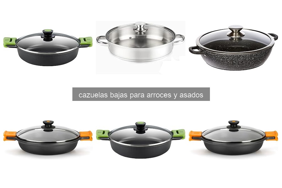 Qué son las cazuelas bajas para arroces y asados