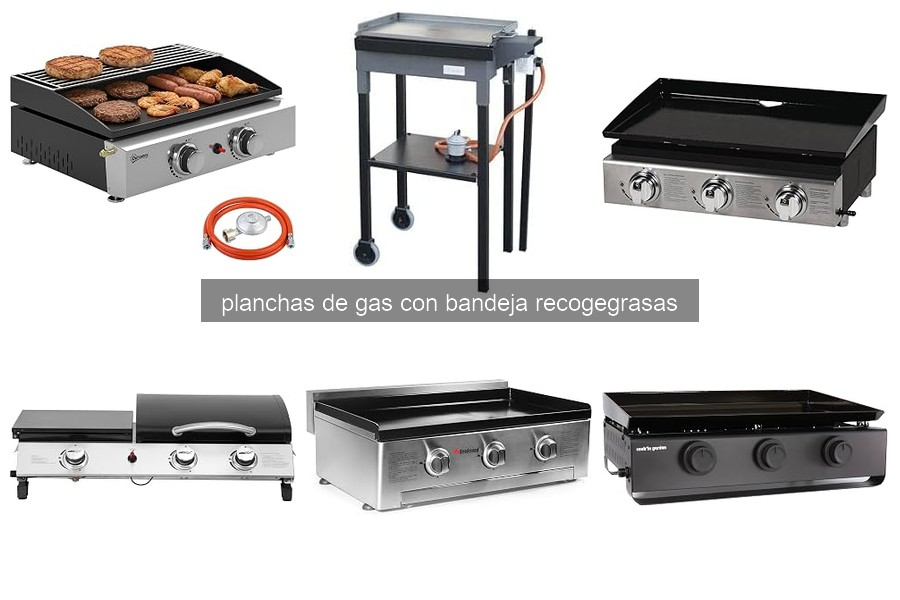 Qué son las planchas de gas con bandeja recogegrasas