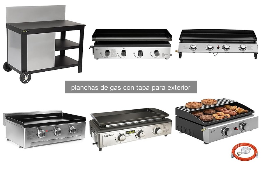 ¿Qué son las planchas de gas con tapa para exterior?