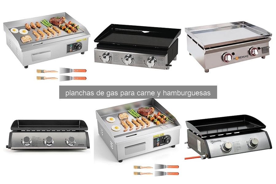¿Qué son las planchas de gas para carne y hamburguesas?