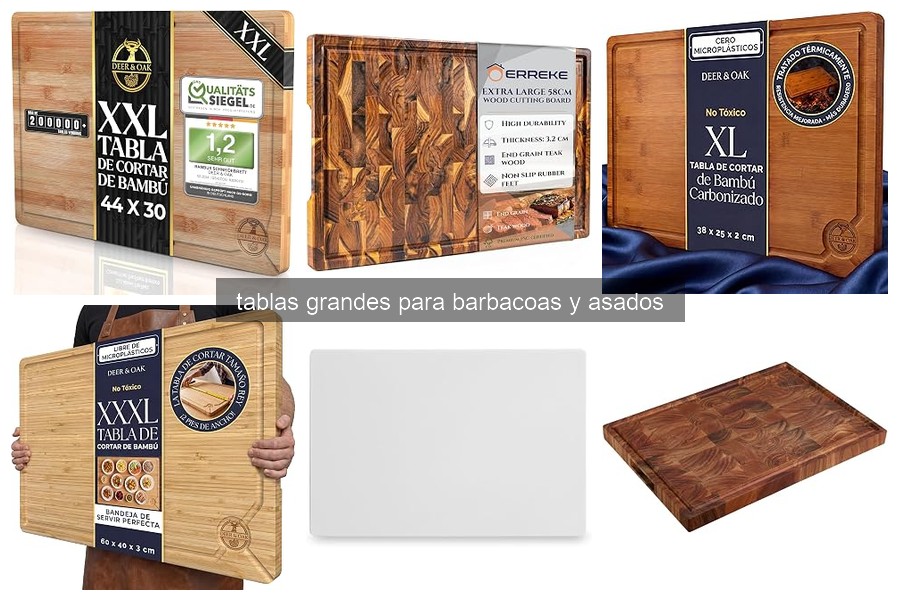 ¿Qué son las tablas grandes para barbacoas? Características y usos