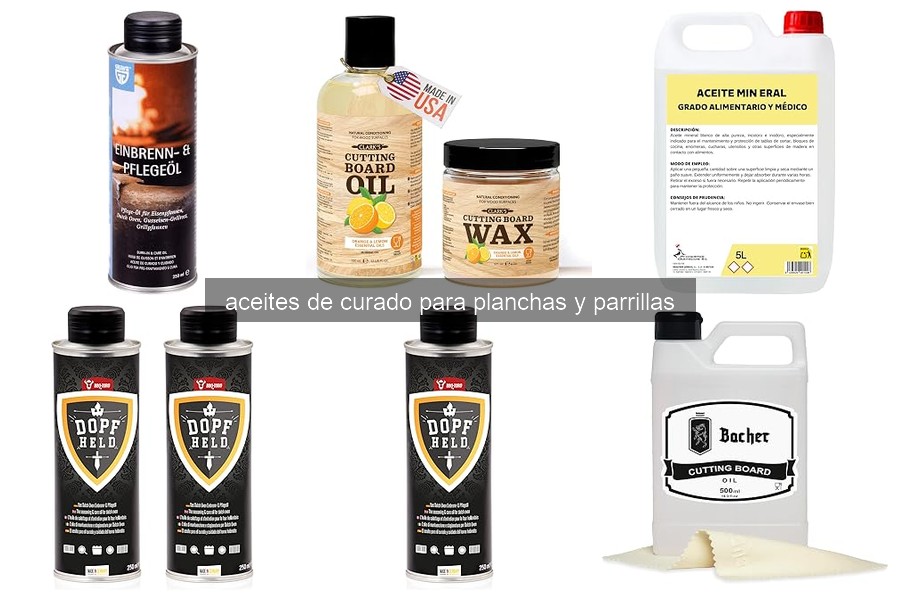 ¿Qué son los aceites de curado para planchas y parrillas?