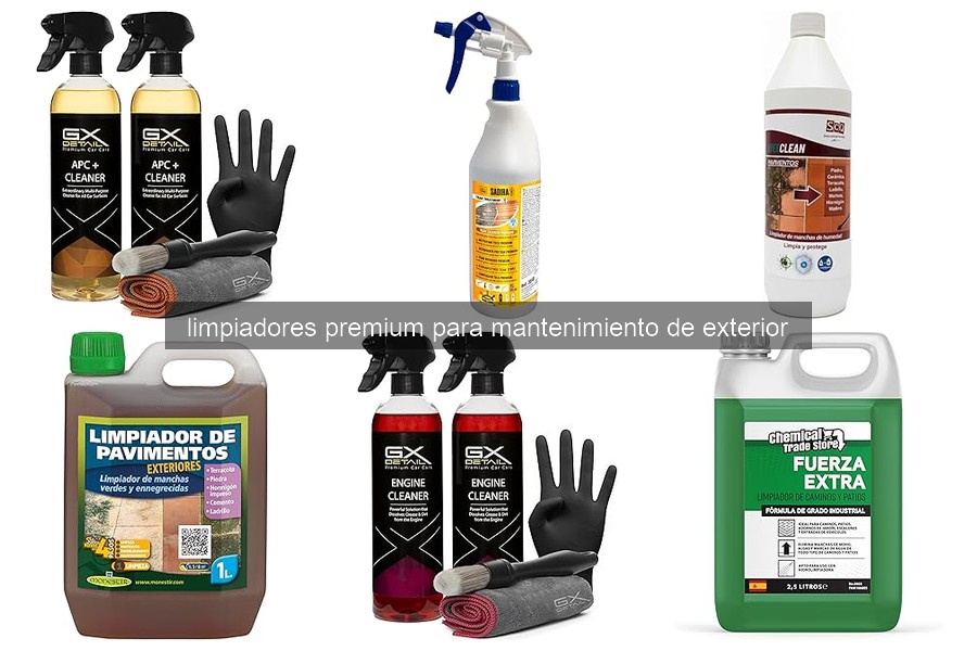 ¿Qué son los limpiadores premium para mantenimiento de exterior?