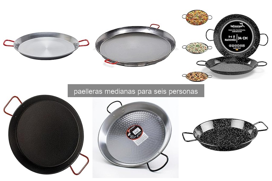 Recetas y usos de paelleras medianas para seis personas